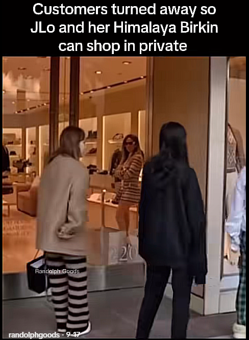 WHEN JLO SHOPS, THE WORLD STOPS