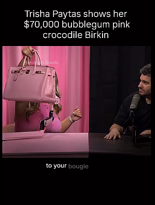 Trisha Paytas Shows Off Her $70,000 Bubblegum Pink Crocodile Birkin