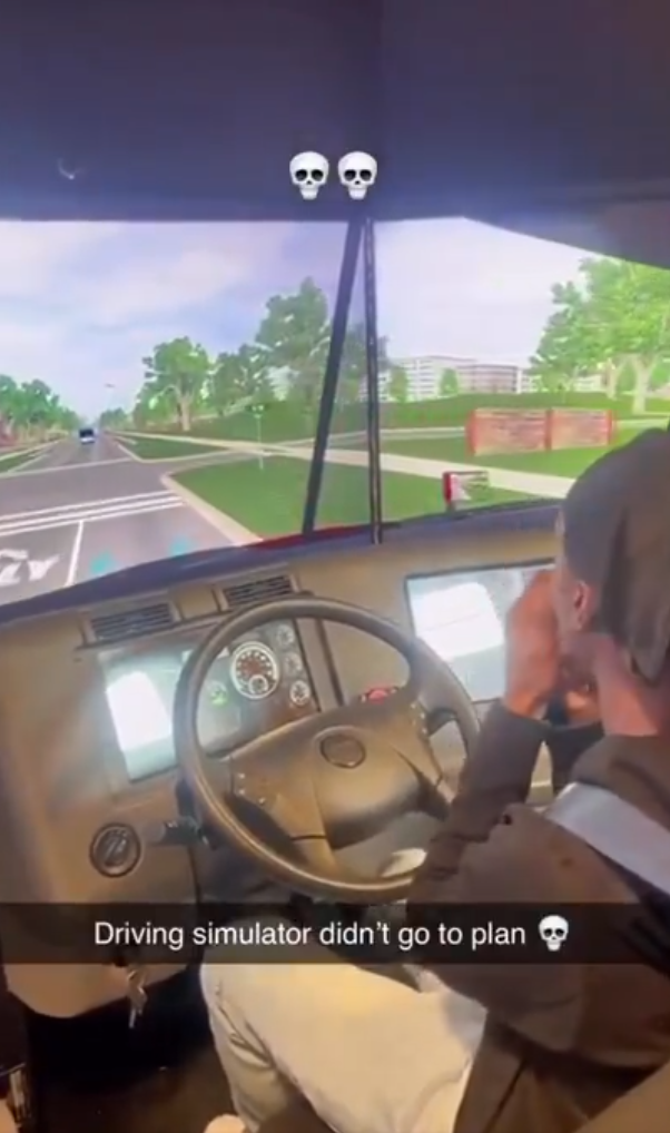 Driving Simulator Didn’t Go As Planned 😭☠️