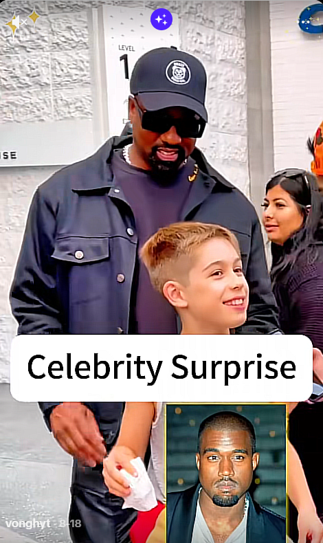Celebrity Surprise” — and the kid had no idea it was Kanye West.