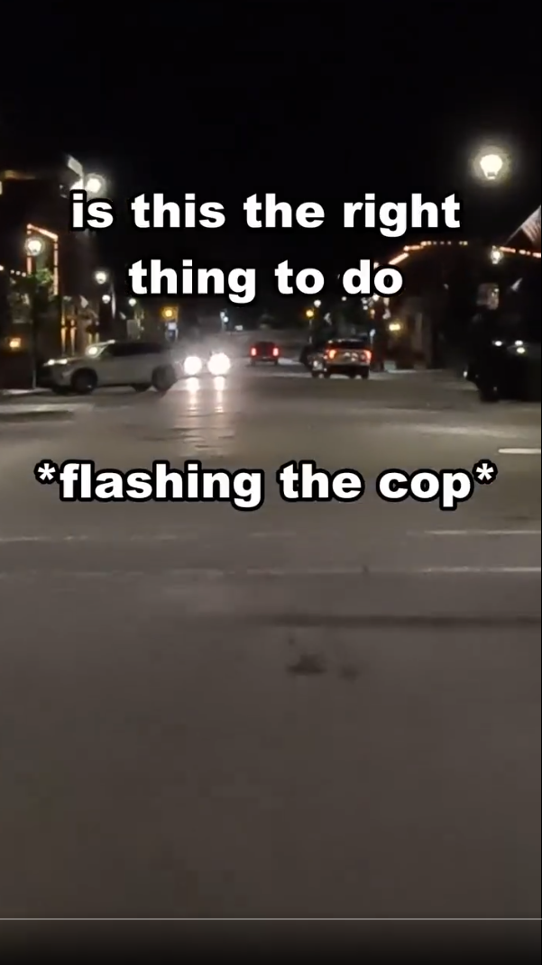 Flashing a Cop: The Night a Simple Gesture Changed Everything 🚔💡