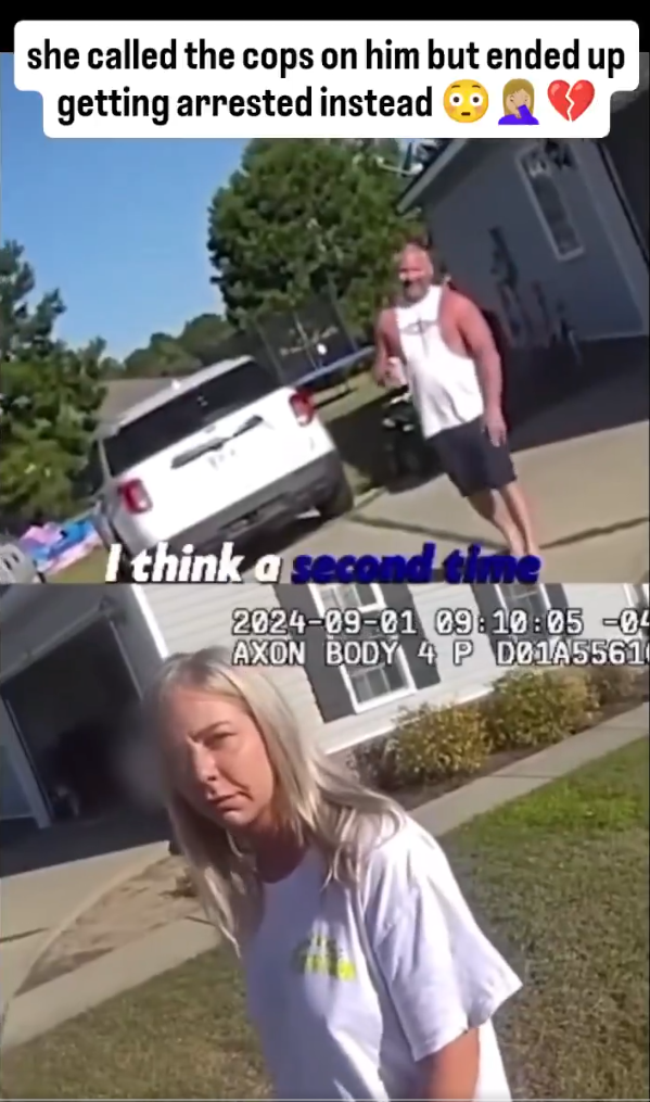 😳 SHE CALLED THE COPS ON HIM… AND ENDED UP IN CUFFS HERSELF! 🤦‍♀️🚔