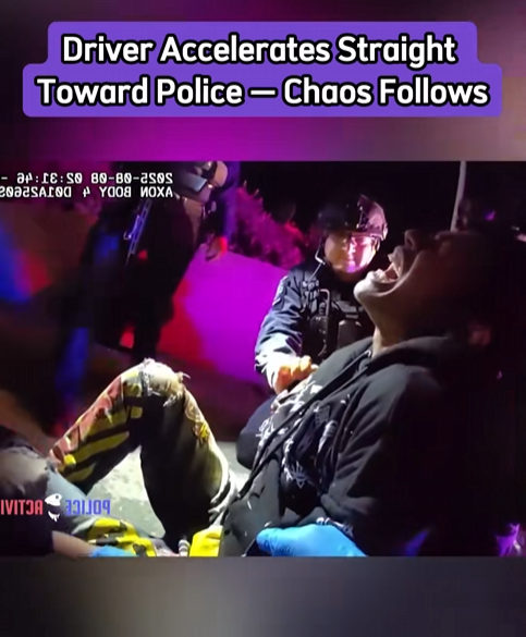 🚔 DRIVER FLOORS IT STRAIGHT AT COPS – INSTANT REGRET IN 4K! 😱💥